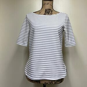 Lord & Taylor Design Lab Black & White Stripe Top